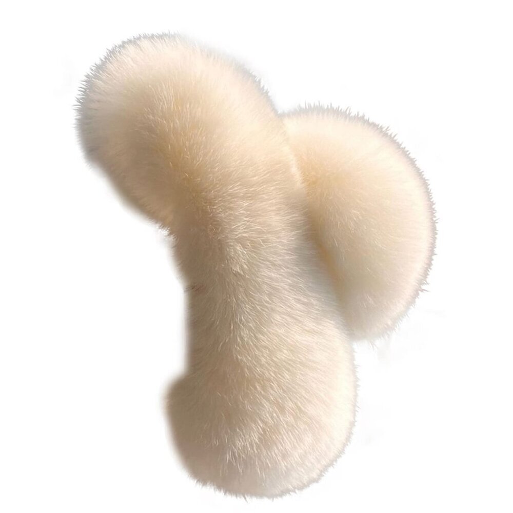 3 PCS Large Hair Claw Clips,Faux Fur Plush Fluffy for Women Girls - Picture 6 of 6
